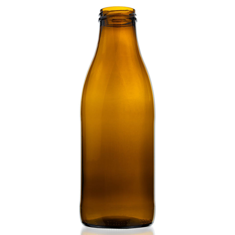 Milchflasche Braun 1 Liter TO 48