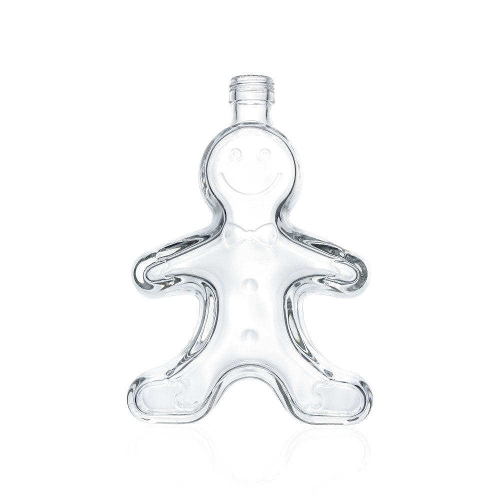 Motivflasche Gingerbread 0,25 l weiss PP 24