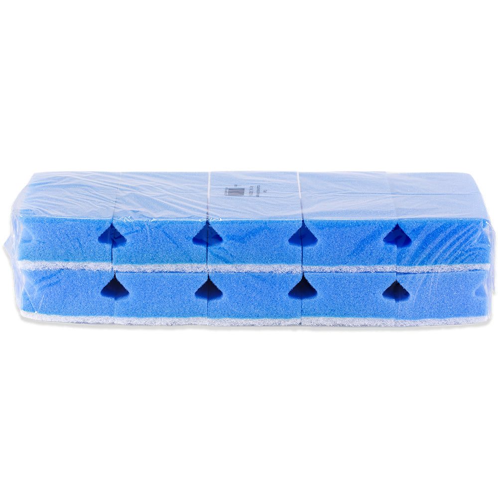 Padschwamm kratzfrei Blau-Weiß - 10er-Set