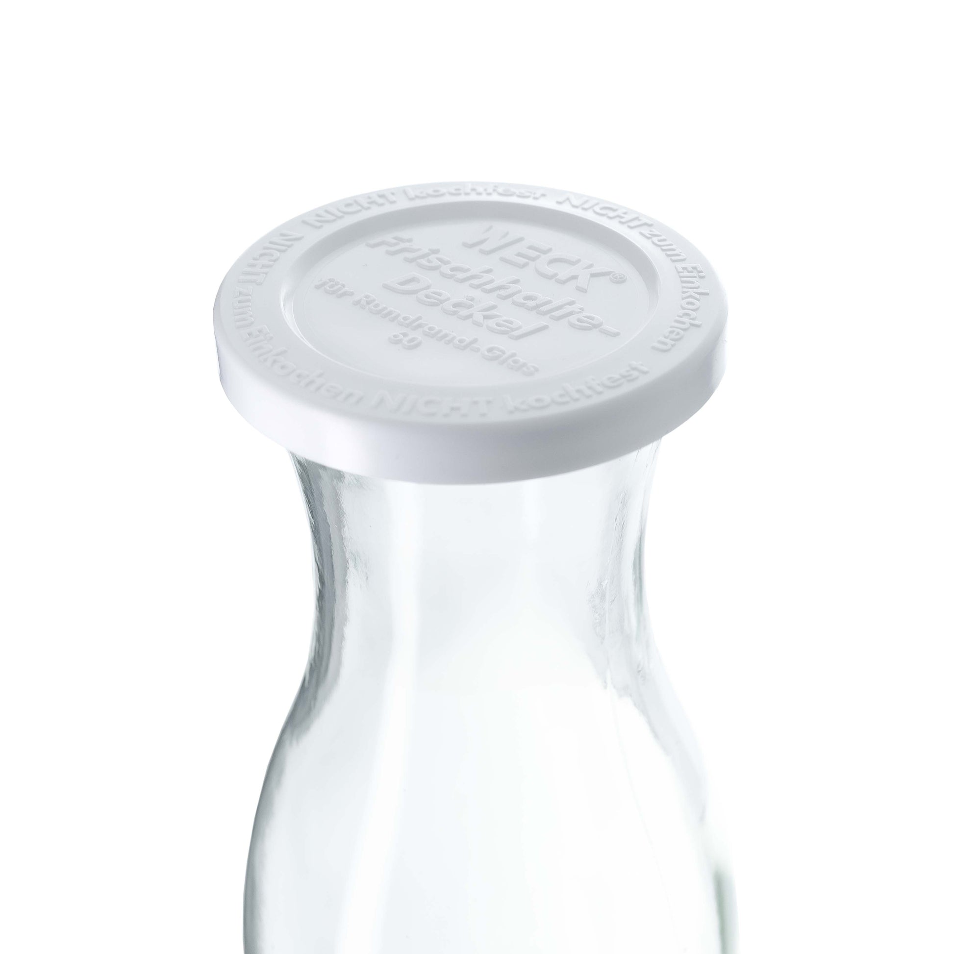 5er-Set WECK-Saftflasche 1/2l RR60 mit Frischhaltedeckel – Ansicht 2