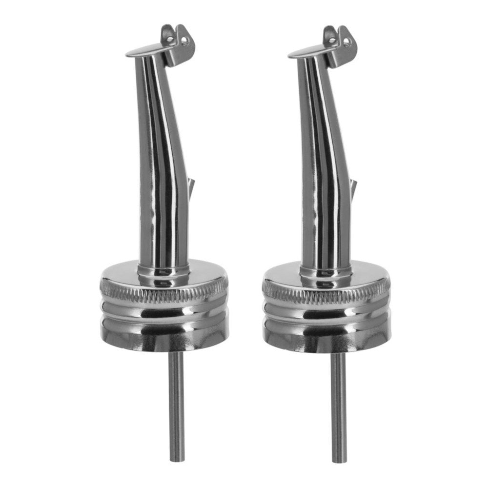 2 Ausgießer "Inox Gastro" - Schraubkappe 28 mm - Metallklappe – Ansicht 2