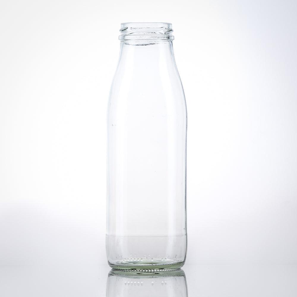 8er Set Milchflasche 500 ml inkl. TO-Verschlüsse in Gold und Etiketten – Ansicht 2