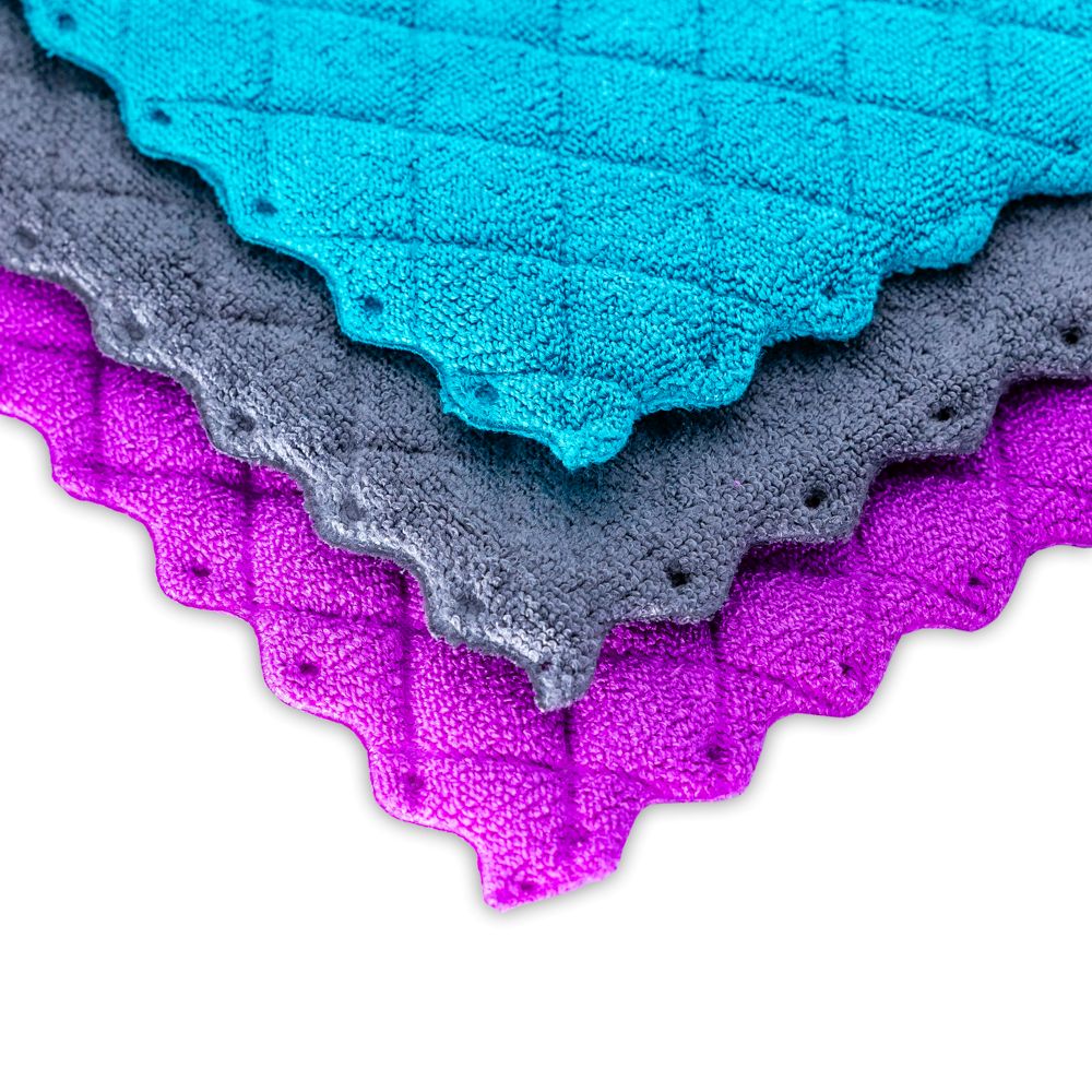 3er-Set Microfaser-Schwammtuch 20 x 17 cm