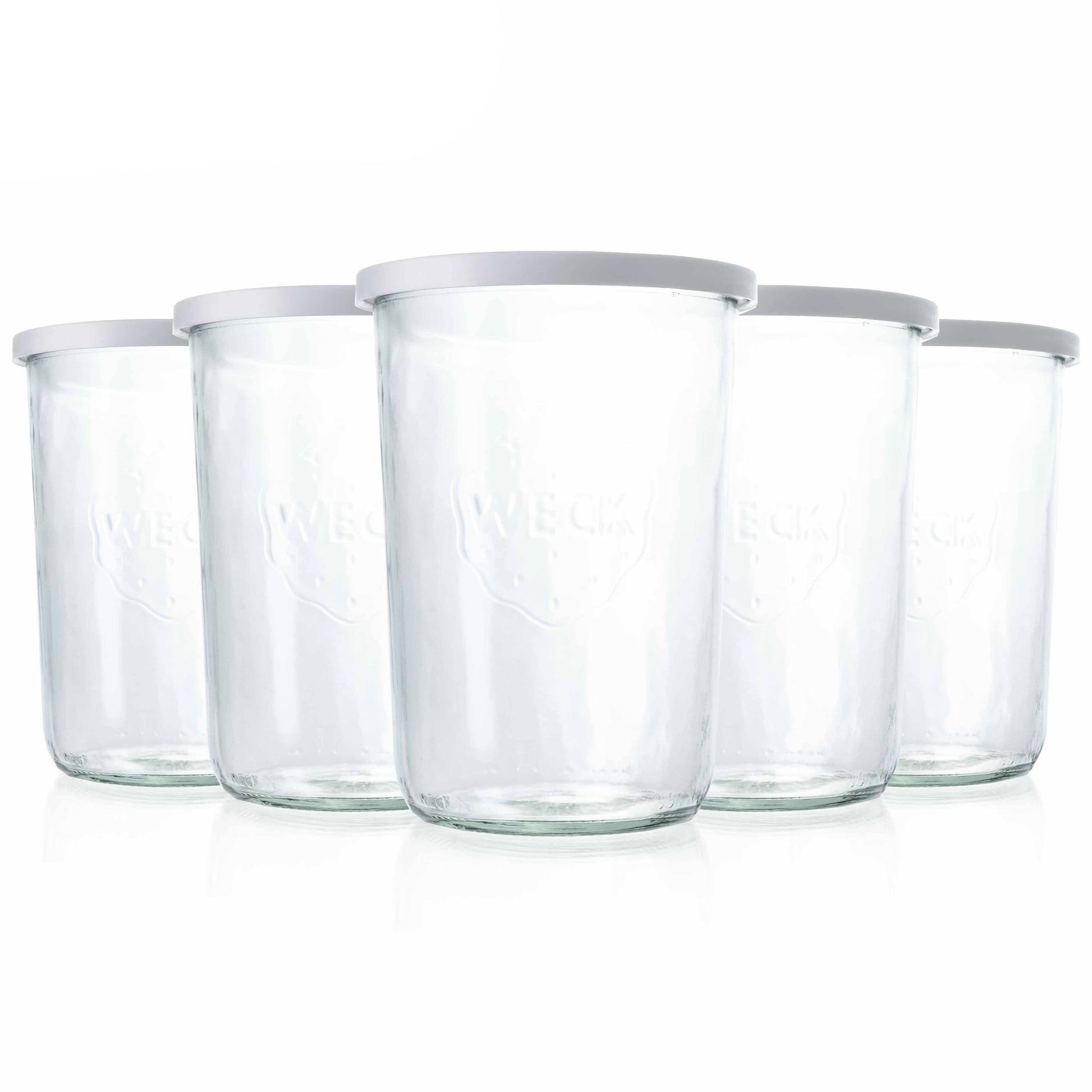 5er-Set WECK-Sturzglas 850ml RR100 mit Frischhaltedeckel