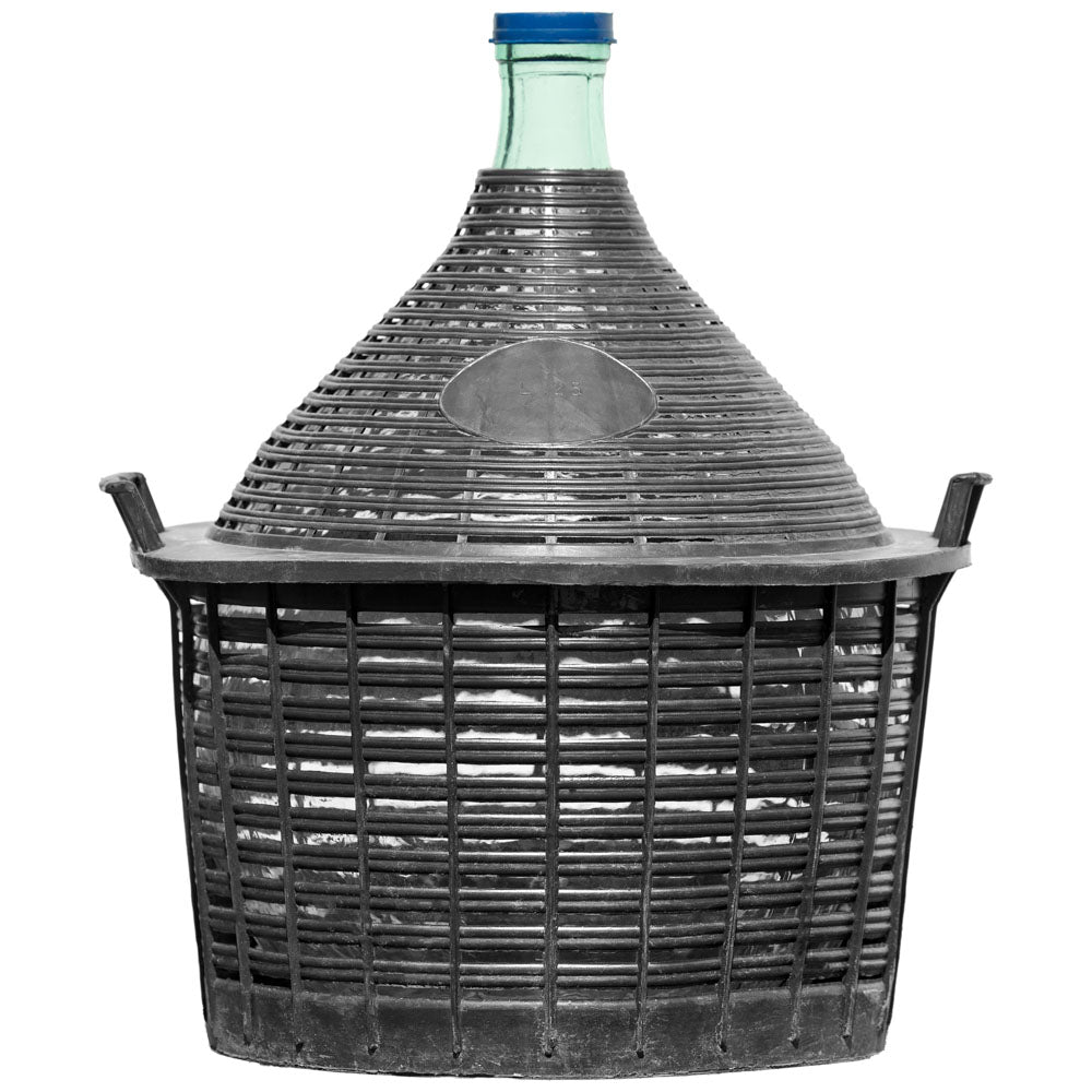 Glasballon 25l im Poly-Korb inkl. Deckel
