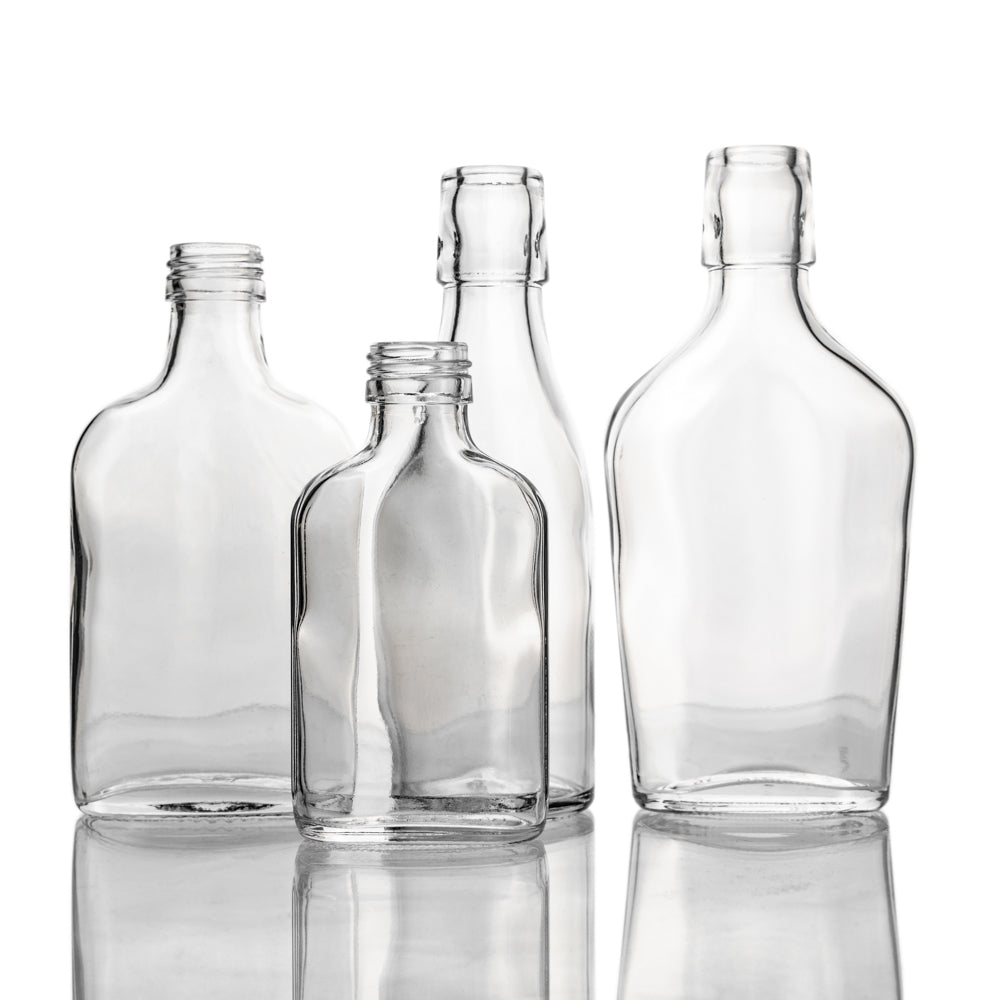 48-er Set Taschenflaschen 100 ml & 200 ml 4 Sorten
