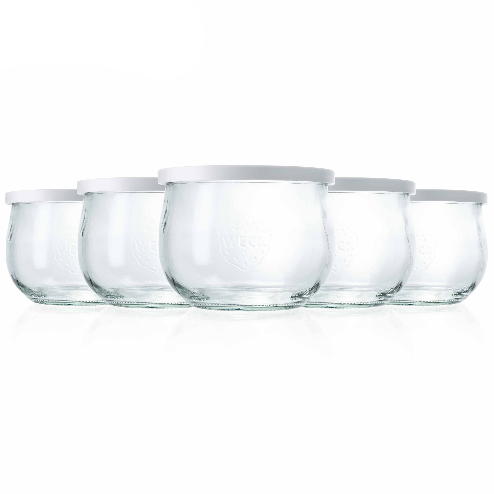 5er-Set WECK-Tulpenglas 580ml RR100 mit Frischhaltedeckel