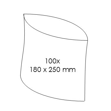 100er-Set Gefrierbeutel 180 x 250 mm - 1 Liter