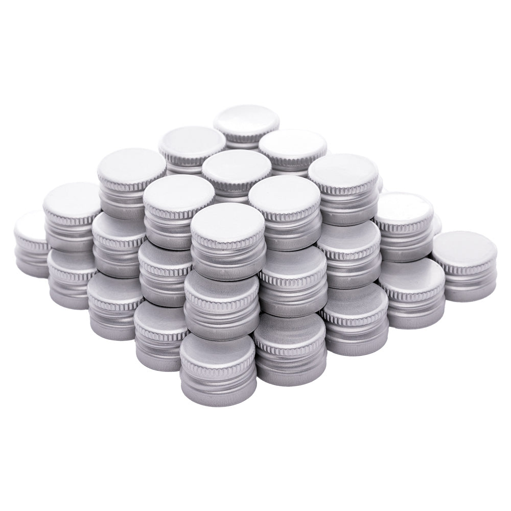 50er-Set Handverschraubung 18 mm Silber mit Sicherungsring