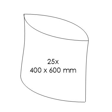 25er-Set Gefrierbeutel 400 x 600 mm - 10 Liter