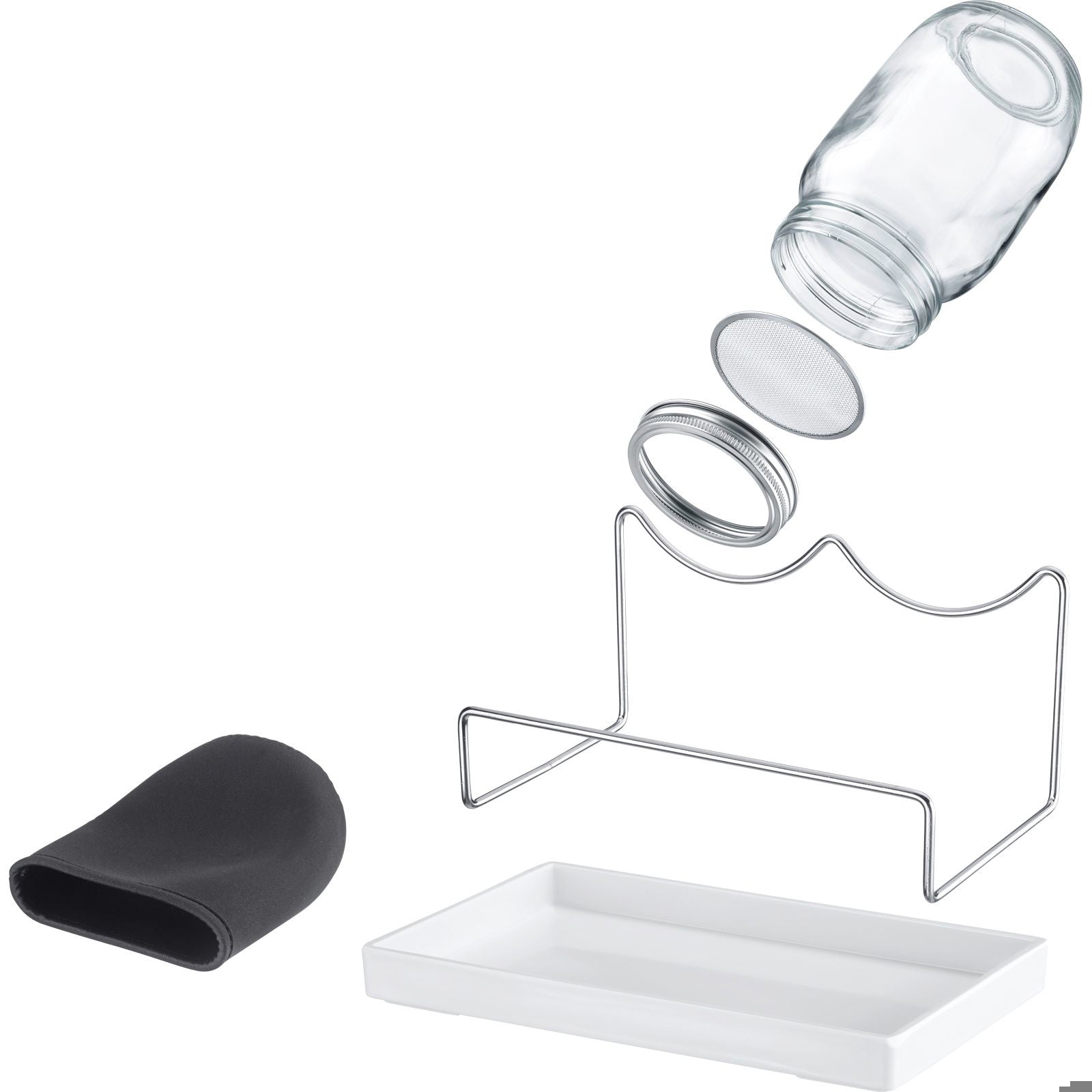 Sprossenglas-Set - 2 Gläser 950 ml – Ansicht 3