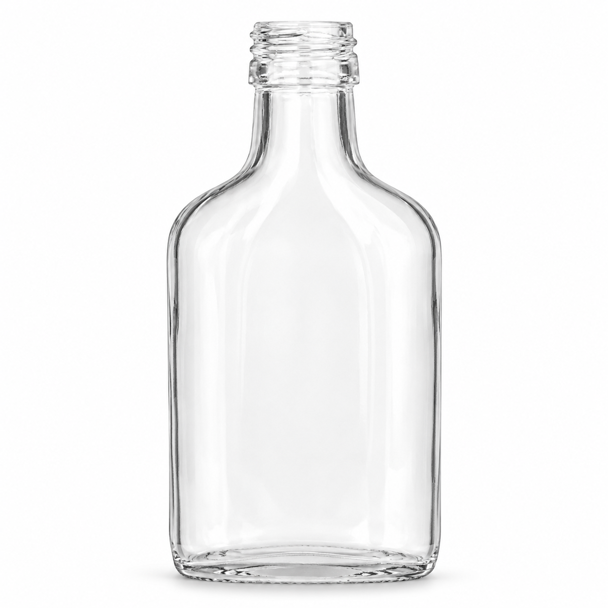 Taschenflasche 100 ml Nierenform PP 28 mm