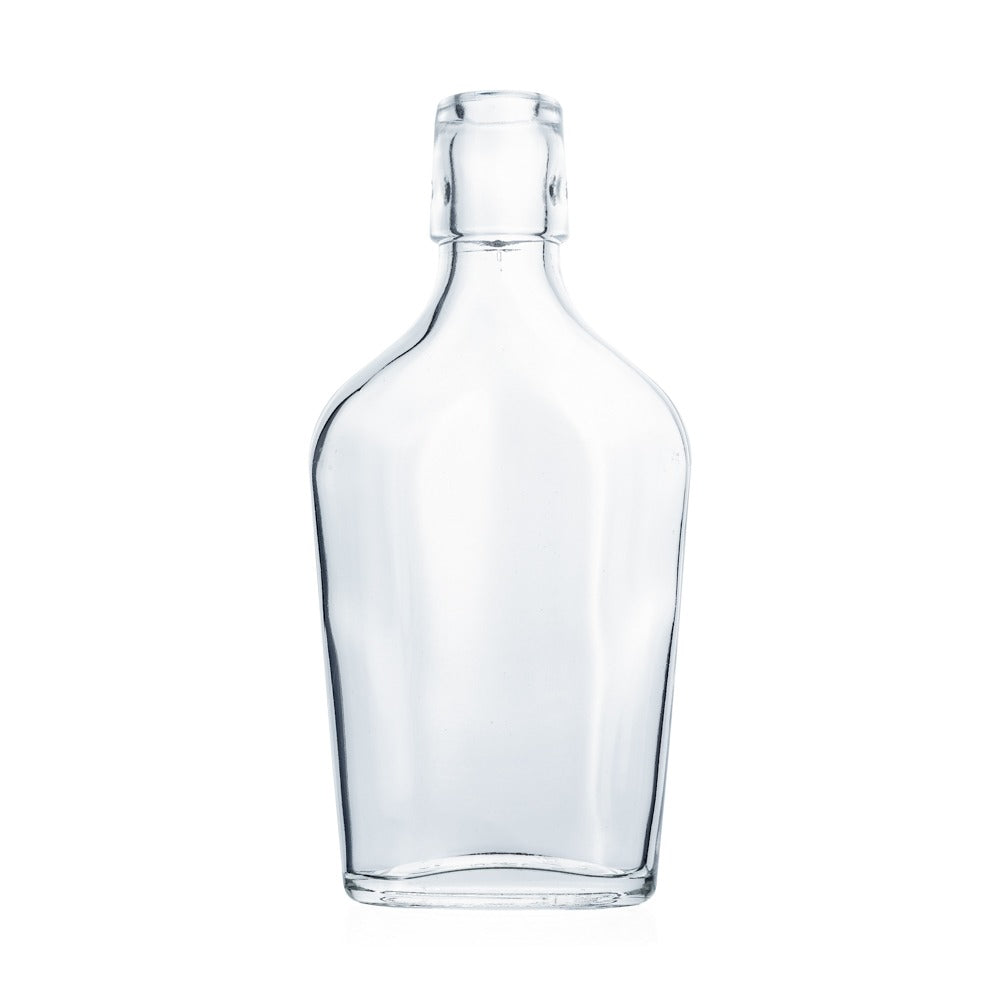 Taschenflasche 200 ml flach Bügelverschluss-Mündung