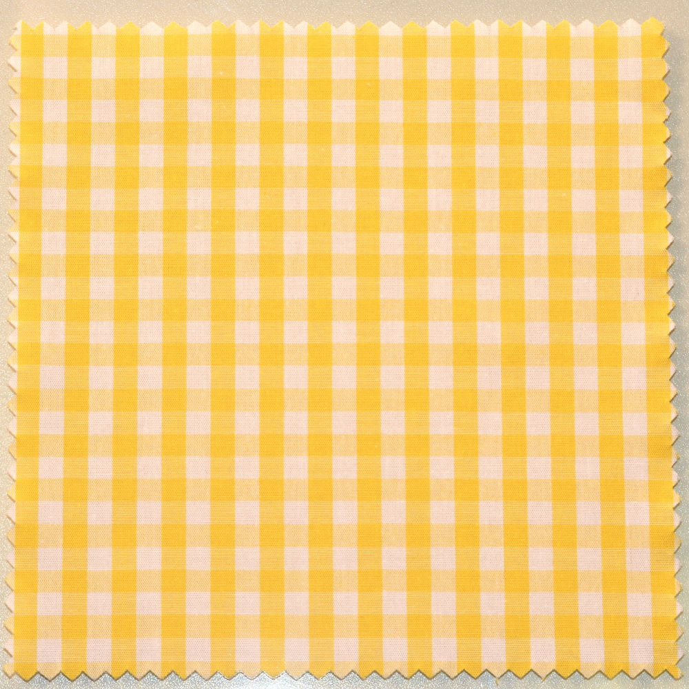 Textildeckchen Karo 12x12 cm Gelb