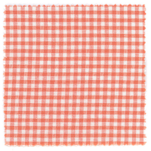 Textildeckchen Karo 12x12 cm Orange