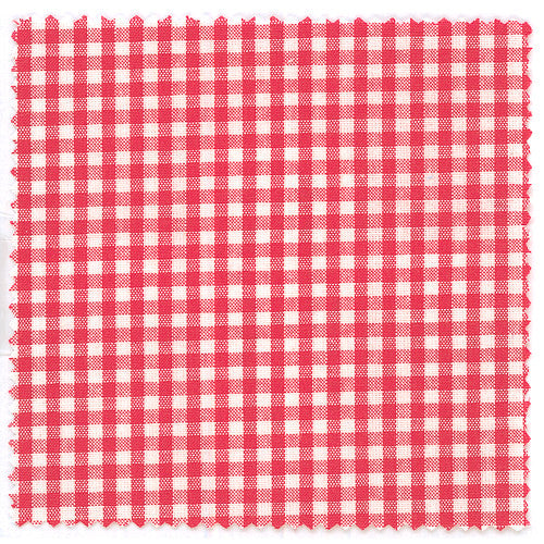 Textildeckchen Karo 15x15 cm Rot