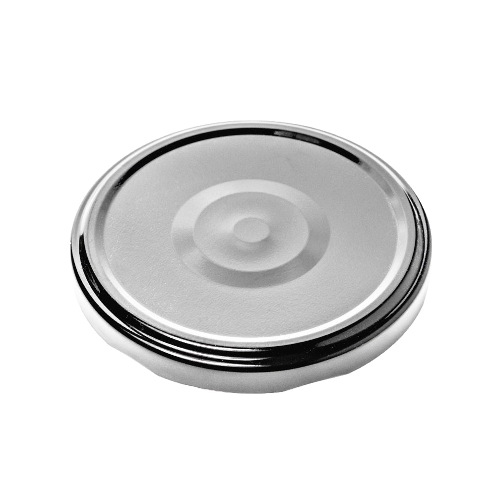 Twist-Off-Verschluss 82 mm Silber Button PVC-frei