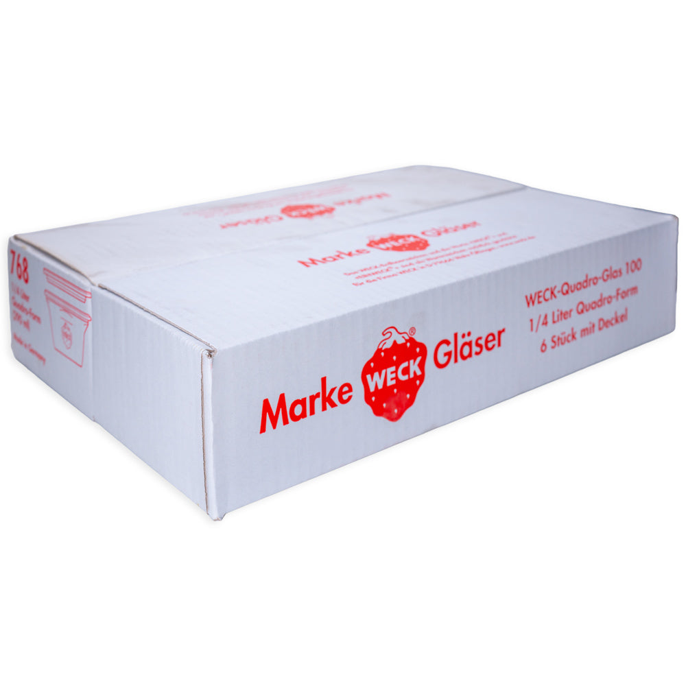 WECK-Quadro-Glas 290 ml RR100 im 6er Karton