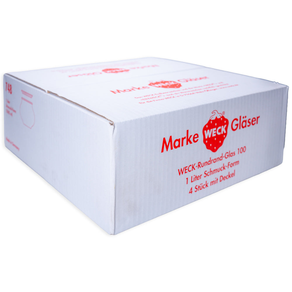 WECK-Schmuckglas 1,0 l  RR100 im 4er Karton