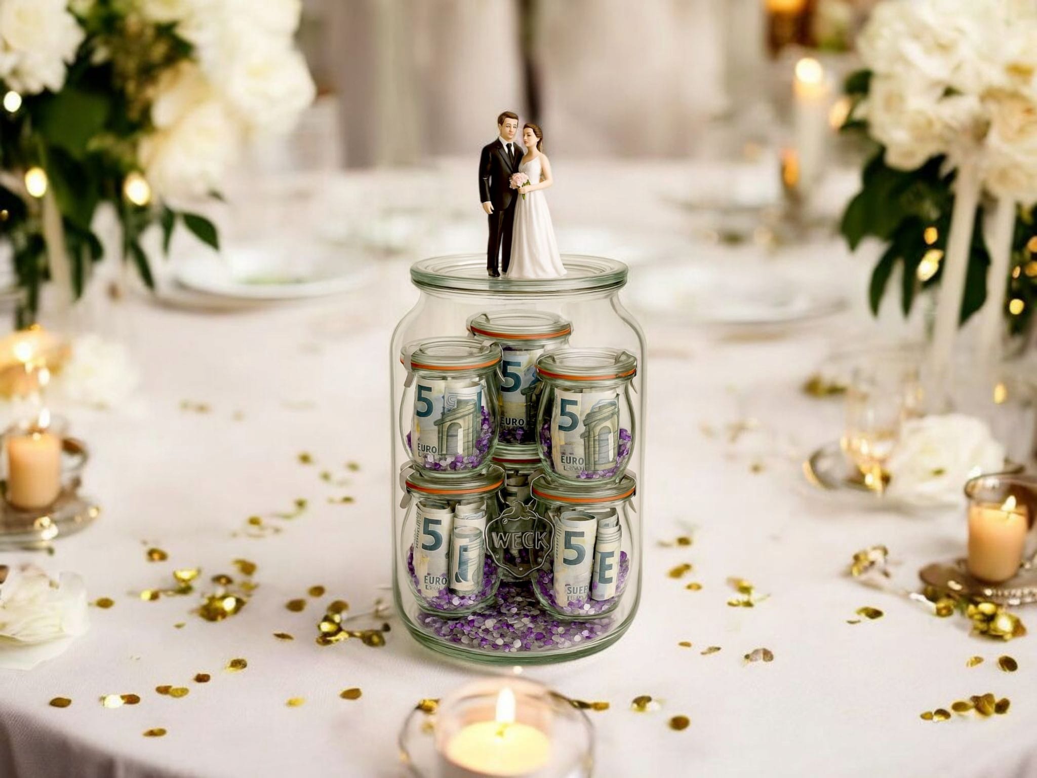 Hochzeitsgeschenke & Geldgeschenke im Glas
