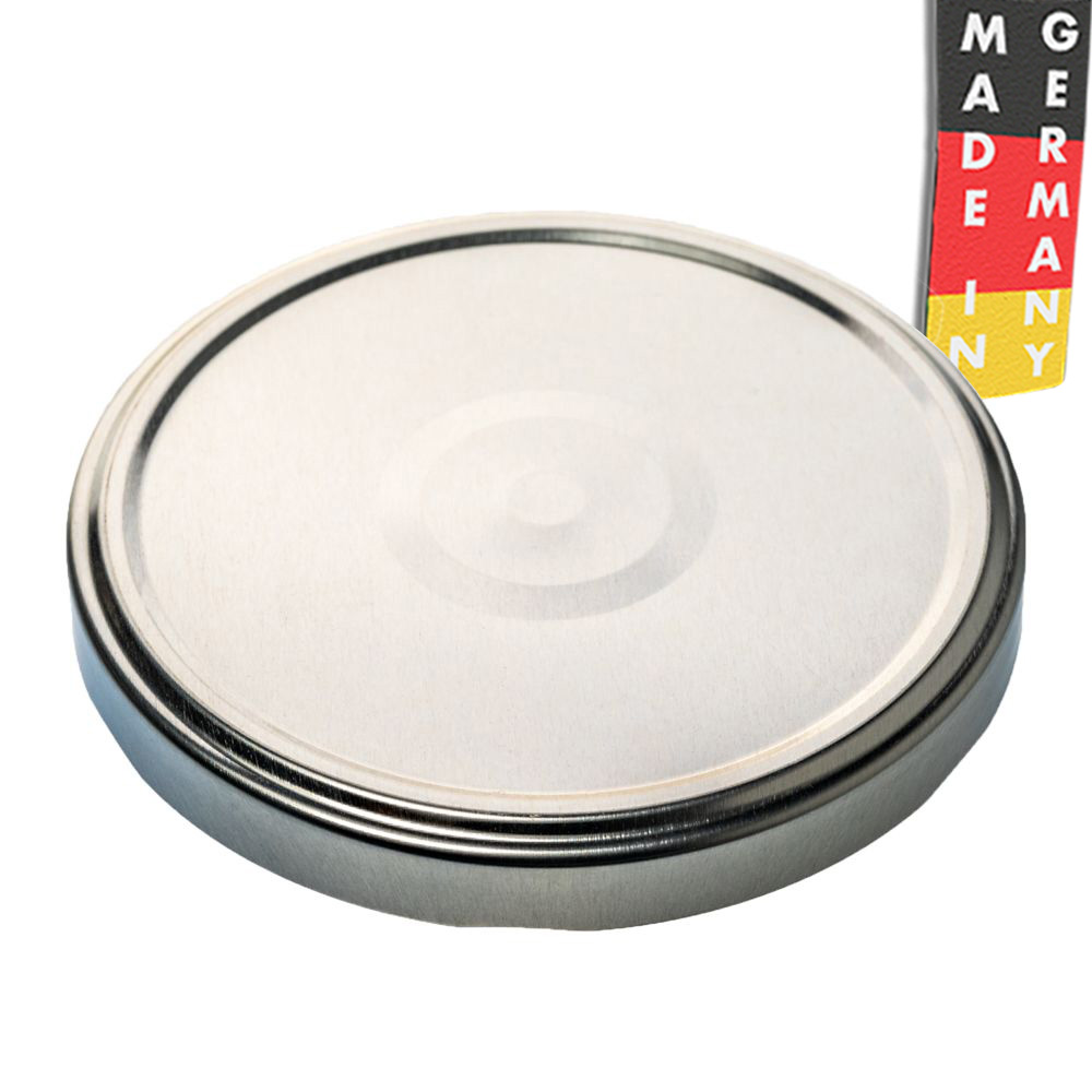 Twist-Off-Verschluss 100 mm Silber mit Button - Flaschenbauer
