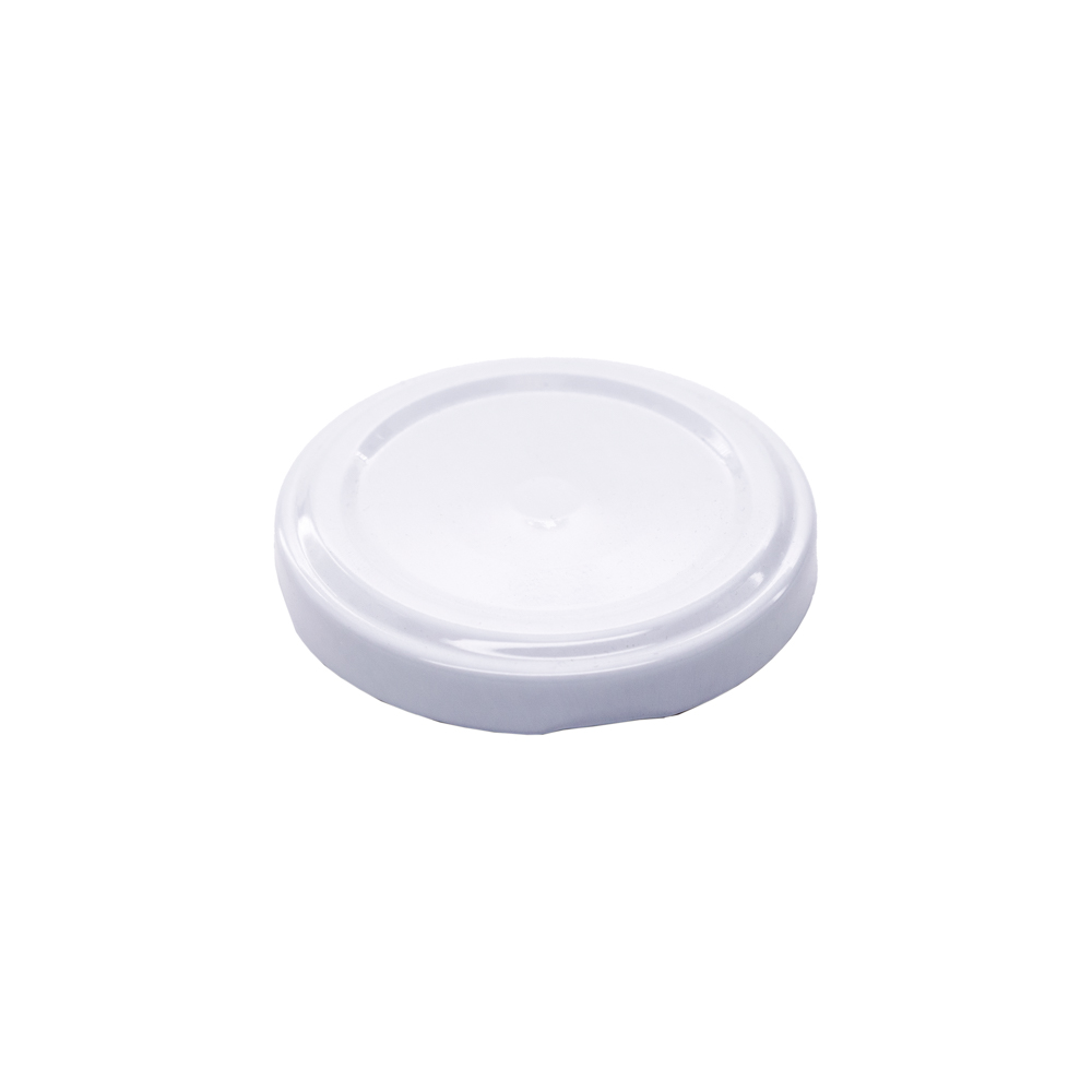 48mm PVC-Freier weisser Deckel mit praktischem Vakuumbutton 48mm